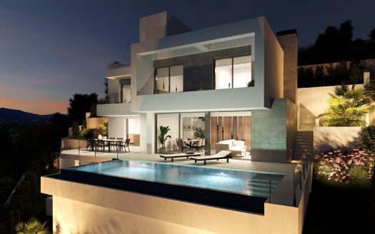 Modern villa surrounded by gardens & ocean vieuw