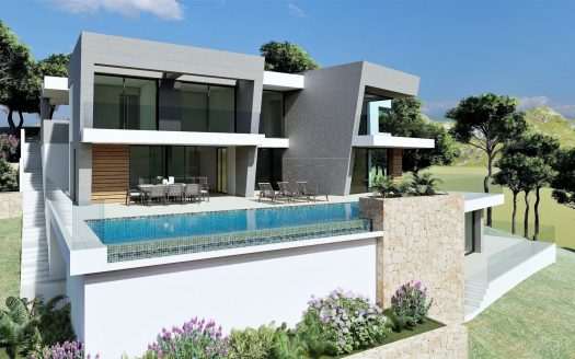 Villa with mountain views