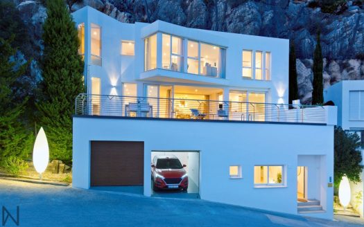 Modern villa with panoramic views