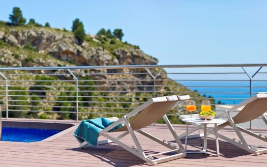 Modern villa with panoramic views
